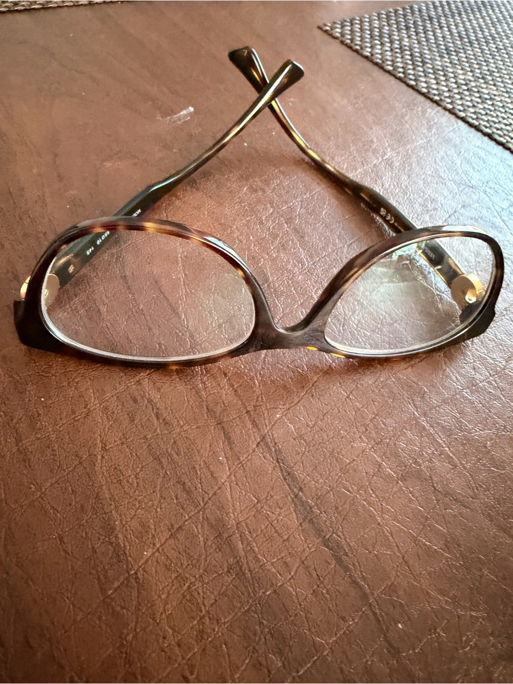 Versace Women's Tortoiseshell Oval Glasses - Brown & Amber